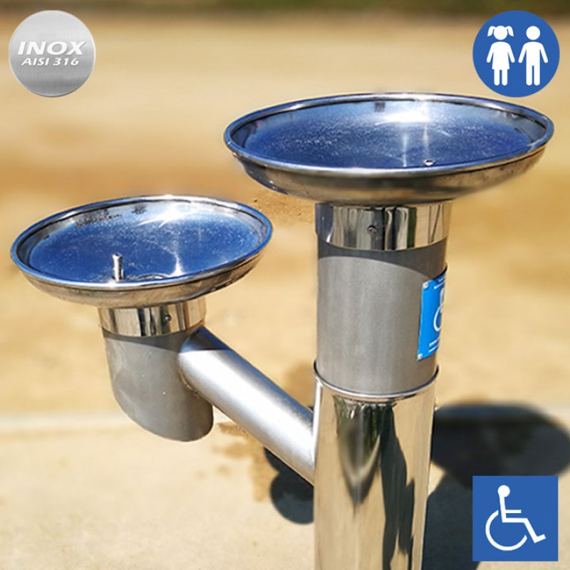 Font urbana INCLUSIVA per beure FX-02 inox